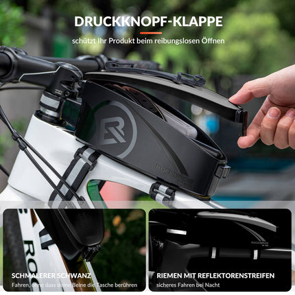 ROCKBROS Fahrrad Rahmentasche Oberrohrtasche mit Regenschutz (Fahrradtaschen) kaufen bei Linkreich – Jetzt entdecken!