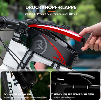 ROCKBROS Fahrrad Rahmentasche Oberrohrtasche mit Regenschutz (Fahrradtaschen) kaufen bei Linkreich – Jetzt entdecken!