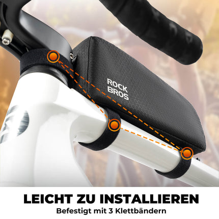 ROCKBROS Fahrrad Rahmentasche wasserabweisend Oberrohrtasche 0,9L Schwarz (Fahrradtaschen) kaufen bei Linkreich – Jetzt entdecken!