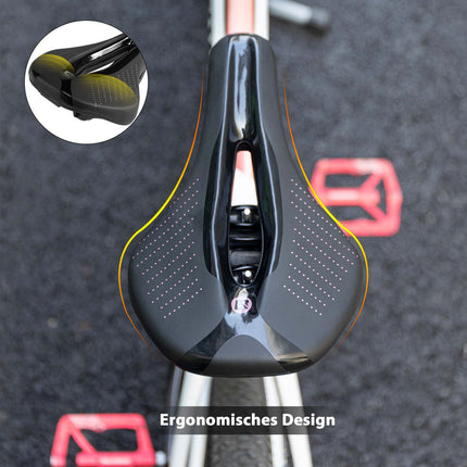 ROCKBROS Fahrrad Sattel Ergonomischer Stoßdämpfender Fahrradsattel Unisex