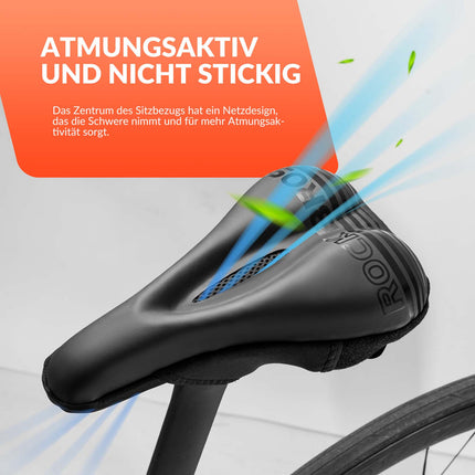 ROCKBROS Fahrrad Sattelbezug Gel Gepolsterter Weicher Fahrradsitz Bezug (Fahrradsattel) kaufen bei Linkreich – Jetzt entdecken!