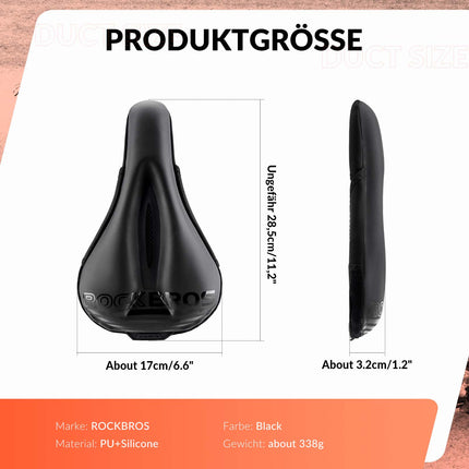 ROCKBROS Fahrrad Sattelbezug Gel Gepolsterter Weicher Fahrradsitz Bezug (Fahrradsattel) kaufen bei Linkreich – Jetzt entdecken!