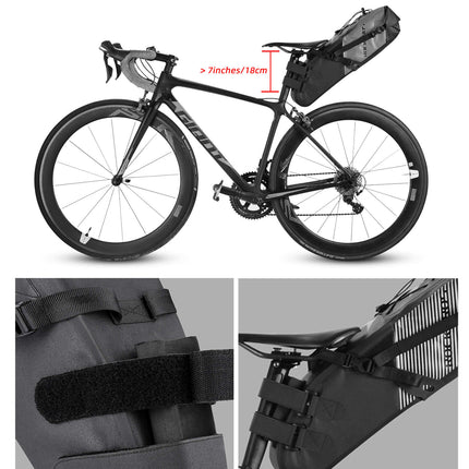 ROCKBROS Fahrrad Satteltasche IPX7 wasserdicht Sitztasche 10L