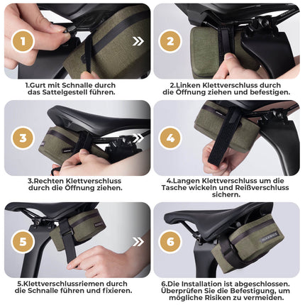 ROCKBROS Fahrrad Satteltasche Leicht Kompakt Wasserdicht Rennrad MTB (Fahrradtaschen) kaufen bei Linkreich – Jetzt entdecken!