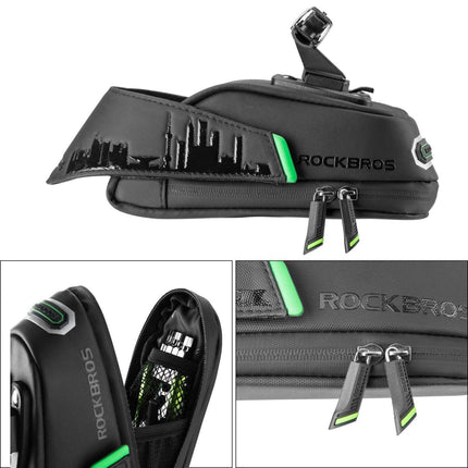 ROCKBROS Fahrrad Satteltasche mit Rücklichthalter wasserdicht 0.7L/0.9L (Fahrradtaschen) kaufen bei Linkreich – Jetzt entdecken!