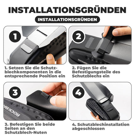 ROCKBROS Fahrrad Satteltasche mit Schutzblech Wasserabweisend 1,3L/0.8L (Fahrradtaschen) kaufen bei Linkreich – Jetzt entdecken!