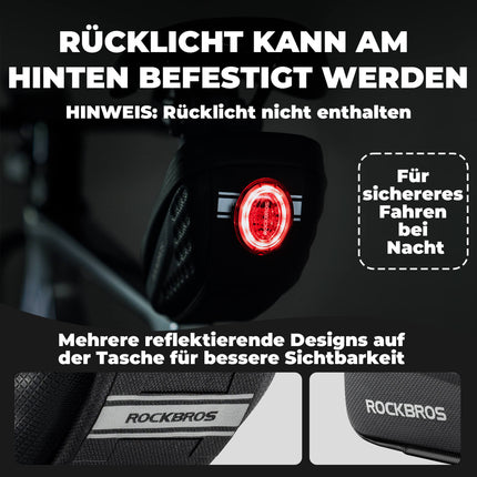 ROCKBROS Fahrrad Satteltasche mit Schutzblech Wasserabweisend 1,3L/0.8L (Fahrradtaschen) kaufen bei Linkreich – Jetzt entdecken!