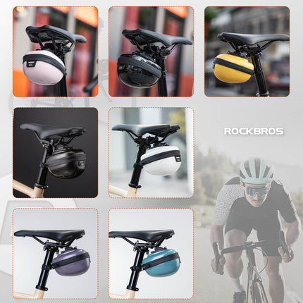 ROCKBROS Fahrrad Satteltaschen Hard Shell Reflektierend 0,4 L mit Halterung (Fahrradtaschen) kaufen bei Linkreich – Jetzt entdecken!