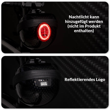 ROCKBROS Fahrrad Satteltaschen Hard Shell Reflektierend 0,4 L mit Halterung (Fahrradtaschen) kaufen bei Linkreich – Jetzt entdecken!