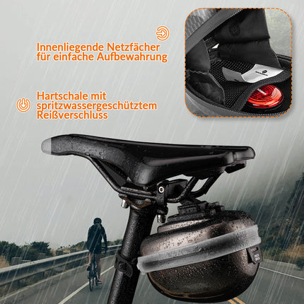 ROCKBROS Fahrrad Satteltaschen Hard Shell Reflektierend 0,4 L mit Halterung (Fahrradtaschen) kaufen bei Linkreich – Jetzt entdecken!