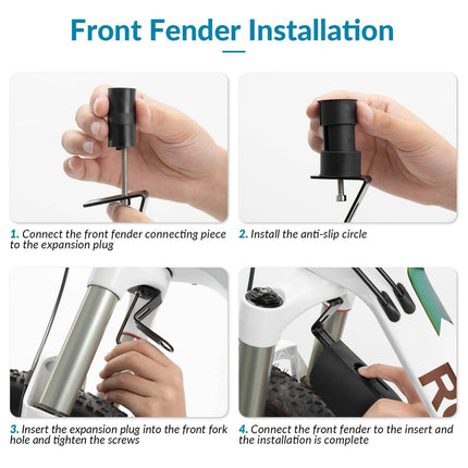 ROCKBROS Fahrrad Schutzblech Set Mountainbikes Universal Spritzschutz (Fahrrad Schutzblech) kaufen bei Linkreich – Jetzt entdecken!