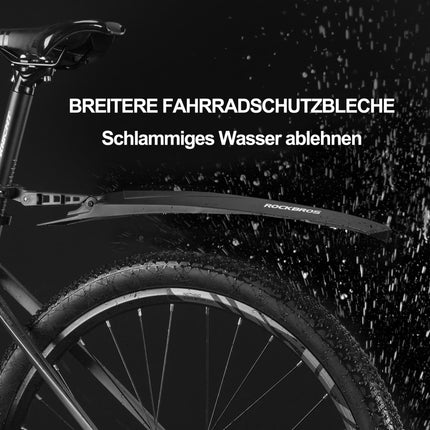 ROCKBROS Fahrrad Schutzblech Set MTB Spritzschutz 26 Zoll Schwarz (Fahrrad Schutzblech) kaufen bei Linkreich – Jetzt entdecken!