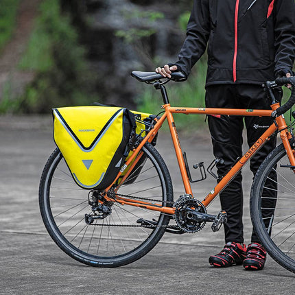 ROCKBROS Fahrrad Transporttasche 100% wasserdichte mit Schultergurt 20L Gelb/Schwarz Gold (Fahrradtaschen) kaufen bei Linkreich – Jetzt entdecken!