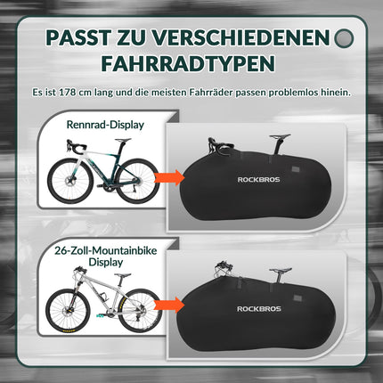 ROCKBROS Fahrrad Transporttasche Wasserdichte Tragetasche für Fahrräder bis 26 Zoll (Transporttasche) kaufen bei Linkreich – Jetzt entdecken!