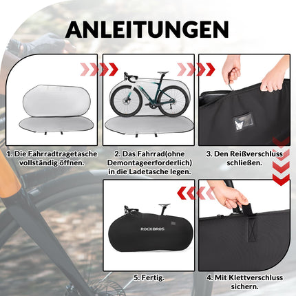 ROCKBROS Fahrrad Transporttasche Wasserdichte Tragetasche für Fahrräder bis 26 Zoll (Transporttasche) kaufen bei Linkreich – Jetzt entdecken!