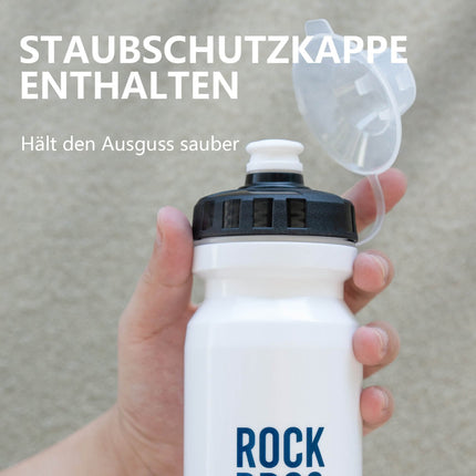 ROCKBROS Fahrrad Wasserflasche 600ml Trinkflasche BPA - Frei Auslaufsichere Flasche (Fahrradflasche) kaufen bei Linkreich – Jetzt entdecken!