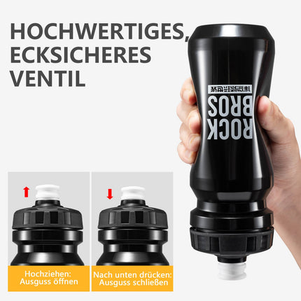 ROCKBROS Fahrrad Wasserflasche 600ml Trinkflasche BPA - Frei Auslaufsichere Flasche (Fahrradflasche) kaufen bei Linkreich – Jetzt entdecken!