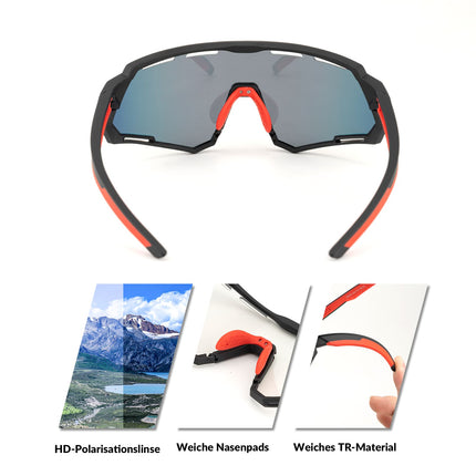 2-in-1 Fahrradbrille: Polarisiert und Selbsttönend