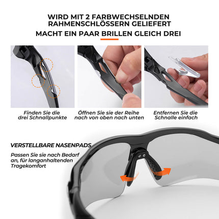 ROCKBROS Fahrradbrille Photochromatisch für Damen und Herren (Fahrradbrille) kaufen bei Linkreich – Jetzt entdecken!