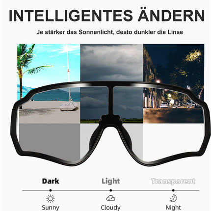 ROCKBROS Fahrradbrille Photochromic Sportbrille UV400 Schutz Damen/Herren (Fahrradbrille) kaufen bei Linkreich – Jetzt entdecken!