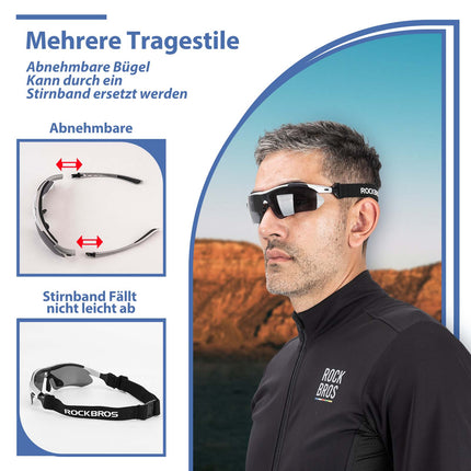 ROCKBROS Fahrradbrille Polarisiert Brille Sonnenbrille UV400 Schutz (Fahrradbrille) kaufen bei Linkreich – Jetzt entdecken!