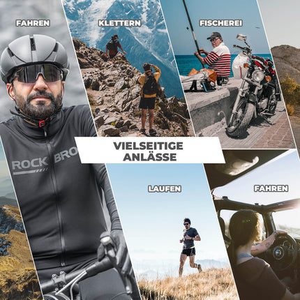 ROCKBROS Fahrradbrille Polarisiert Sportbrille winddichte Sonnenbrille UV400 Schutz (Fahrradbrille) kaufen bei Linkreich – Jetzt entdecken!