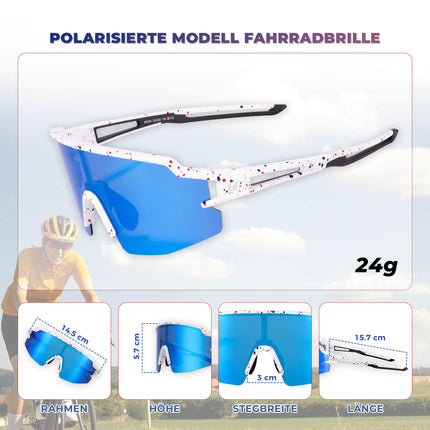 ROCKBROS Fahrradbrille Polarisiert Sportbrille winddichte Sonnenbrille UV400 Schutz (Fahrradbrille) kaufen bei Linkreich – Jetzt entdecken!