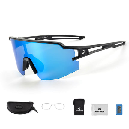 ROCKBROS Fahrradbrille Polarisiert Sportbrille winddichte Sonnenbrille UV400 Schutz (Fahrradbrille) kaufen bei Linkreich – Jetzt entdecken!