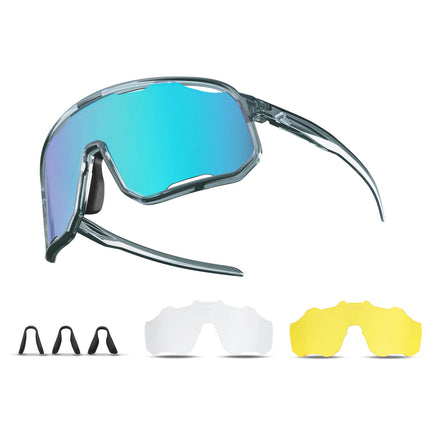 ROCKBROS Fahrradbrille Polarisierte Sonnenbrille UV - Schutz Wechsel - Nasenpads Damen/Herren (Fahrradbrille) kaufen bei Linkreich – Jetzt entdecken!