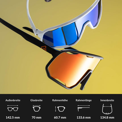 ROCKBROS Fahrradbrille Polarisierte Sonnenbrille UV - Schutz Wechsel - Nasenpads Damen/Herren (Fahrradbrille) kaufen bei Linkreich – Jetzt entdecken!