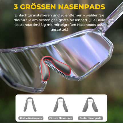 ROCKBROS Fahrradbrille Polarisierte Sonnenbrille UV - Schutz Wechsel - Nasenpads Damen/Herren (Fahrradbrille) kaufen bei Linkreich – Jetzt entdecken!