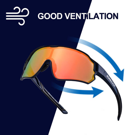 Polarisierte Sportbrille für Radfahrer (UV-Schutz)