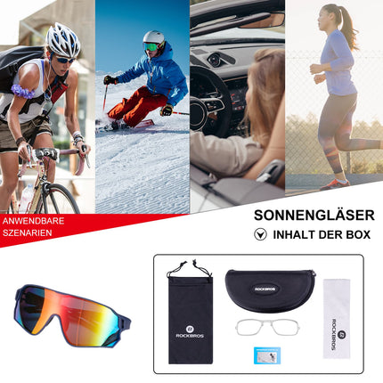 Polarisierte Sportbrille für Radfahrer (UV-Schutz)