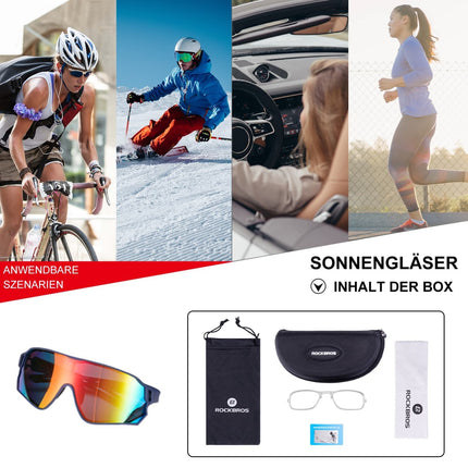 ROCKBROS Fahrradbrille Polarisierte Sportsbrille mit UV - Schutz (Fahrradbrille) kaufen bei Linkreich – Jetzt entdecken!