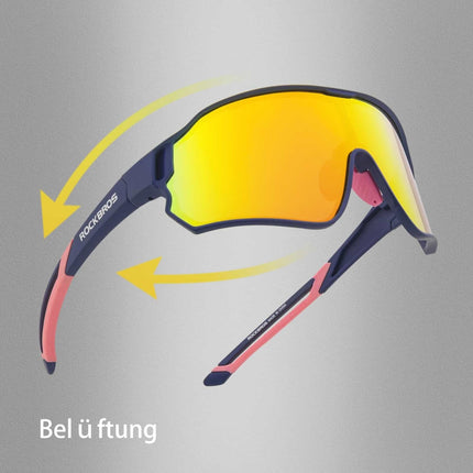 ROCKBROS Fahrradbrille Polarisierte Sportsbrille mit UV - Schutz (Fahrradbrille) kaufen bei Linkreich – Jetzt entdecken!