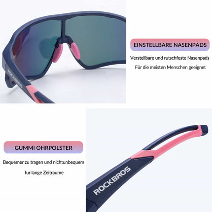 ROCKBROS Fahrradbrille Polarisierte Sportsbrille mit UV - Schutz (Fahrradbrille) kaufen bei Linkreich – Jetzt entdecken!