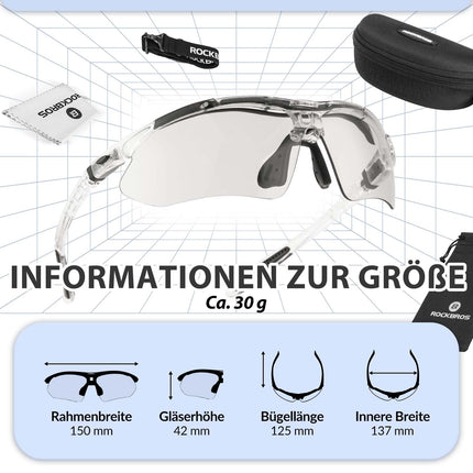 Adaptive Selbsttönende Sportsonnenbrille (UV400)
