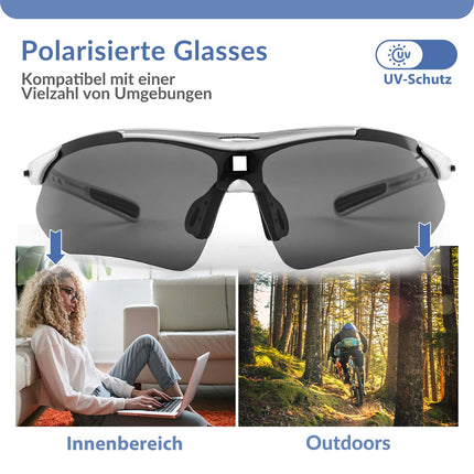 Adaptive Selbsttönende Sportsonnenbrille (UV400)