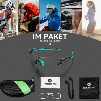 ROCKBROS Fahrradbrille Selbsttönend für Damen & Herren mit UV400 Schutz (Fahrradbrille) kaufen bei Linkreich – Jetzt entdecken!