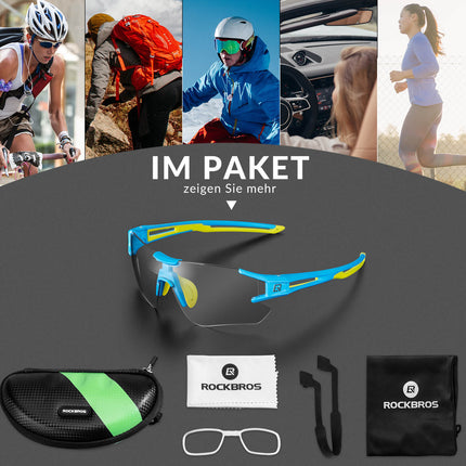ROCKBROS Fahrradbrille Selbsttönend für Damen & Herren mit UV400 Schutz (Fahrradbrille) kaufen bei Linkreich – Jetzt entdecken!
