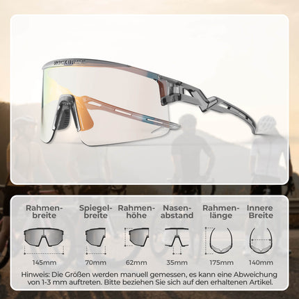 ROCKBROS Fahrradbrille Selbsttönend/Polarisiert Antibeschlag Winddicht UV - Schutz (Fahrradbrille) kaufen bei Linkreich – Jetzt entdecken!