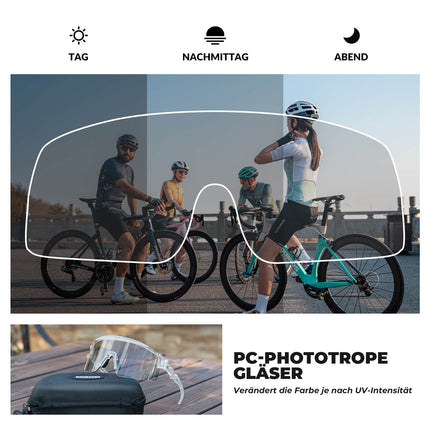 ROCKBROS Fahrradbrille Selbsttönend/Polarisiert Antibeschlag Winddicht UV - Schutz (Fahrradbrille) kaufen bei Linkreich – Jetzt entdecken!