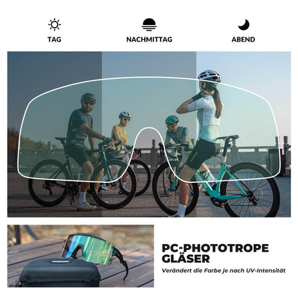 ROCKBROS Fahrradbrille Selbsttönend/Polarisiert Antibeschlag Winddicht UV - Schutz (Fahrradbrille) kaufen bei Linkreich – Jetzt entdecken!