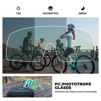 ROCKBROS Fahrradbrille Selbsttönend/Polarisiert Antibeschlag Winddicht UV - Schutz (Fahrradbrille) kaufen bei Linkreich – Jetzt entdecken!