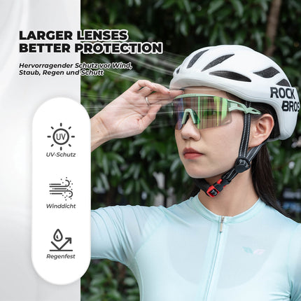 ROCKBROS Fahrradbrille Selbsttönend/Polarisiert Antibeschlag Winddicht UV - Schutz (Fahrradbrille) kaufen bei Linkreich – Jetzt entdecken!