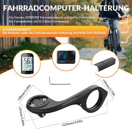 ROCKBROS Fahrradcomputer Halterung Kompatibel mit Garmin/iGPSPORT für Lenker 32 - 35mm (Fahrrad Handyhalterung) kaufen bei Linkreich – Jetzt entdecken!