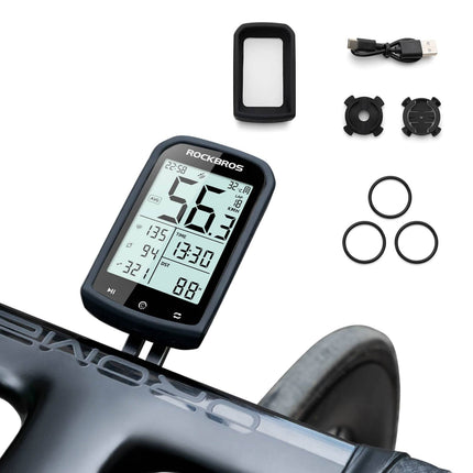ROCKBROS Fahrradcomputer Kabellos GPS wasserdicht Tachometer und Kilometerzähler (Fahrradcomputer) kaufen bei Linkreich – Jetzt entdecken!