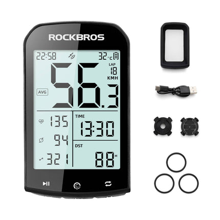 ROCKBROS Fahrradcomputer Kabellos GPS wasserdicht Tachometer und Kilometerzähler (Fahrradcomputer) kaufen bei Linkreich – Jetzt entdecken!