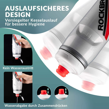 ROCKBROS Fahrradflasche 620 ml Sportflasche mit 5 Stunden Kühlhaltefunktion (Fahrradflasche) kaufen bei Linkreich – Jetzt entdecken!
