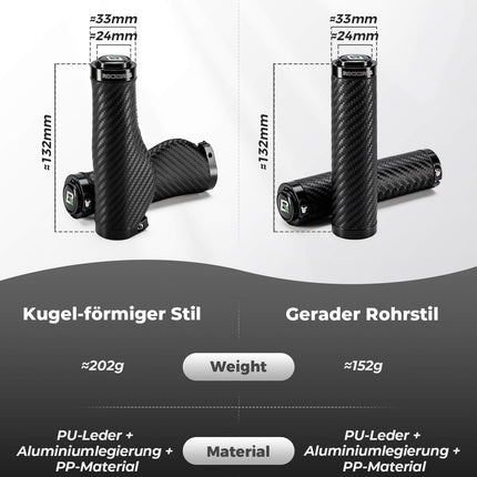 ROCKBROS Fahrradgriffe Kohlenstoffmuster Lenkergriffe Rutschfest 22,2mm (Fahrradgriffe) kaufen bei Linkreich – Jetzt entdecken!